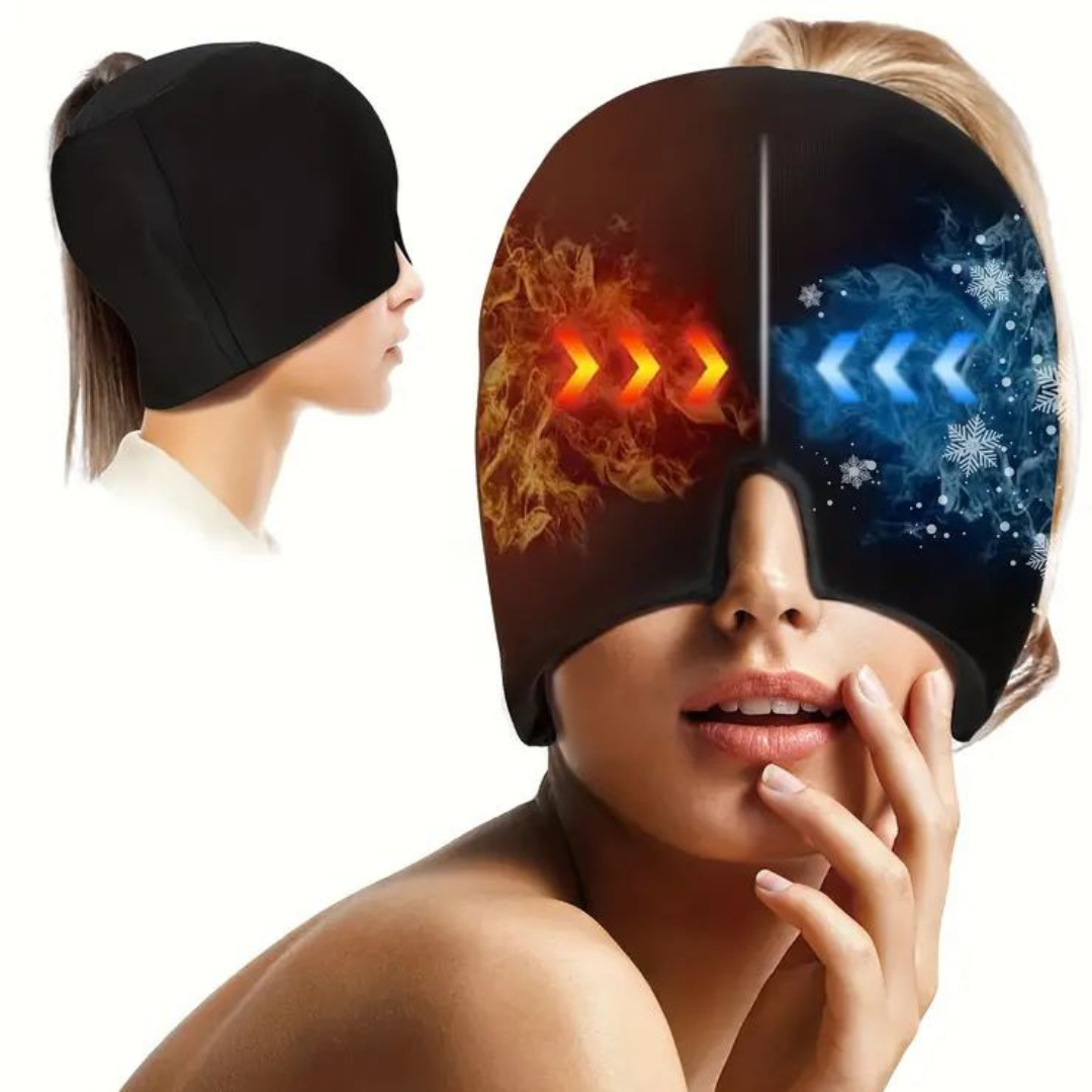 Gorra Antimigraña en Gel Para Terapia De Frío Y Calor